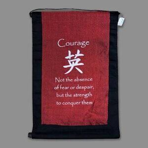 Courage Inspirational Wall Flag